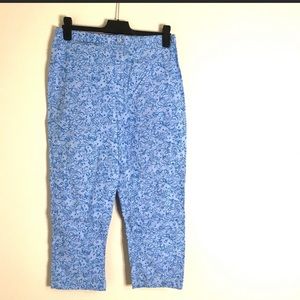 Lilly Pulitzer Blue Floral Capris